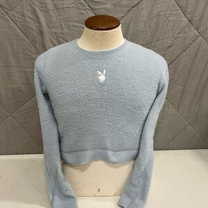 Small light blue Pacsun playboy sweater